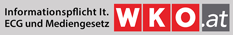 Informationspflicht laut ECG und Mediengesetz – Eintrag im Firmen A-Z der WKO